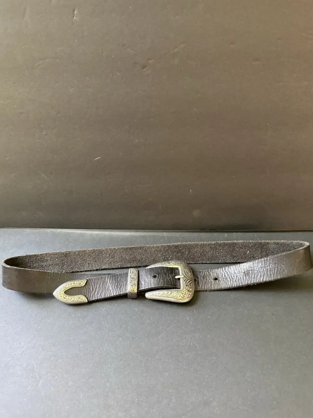 Vintage Urban Outfitters Leather Western Belt Black Unisex Southwestern Size M